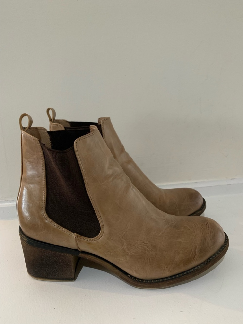 Maurices Taupe Chelsea Ankle Boots